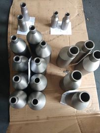 Warna Silver Titanium Alloy Reducer Pipe Welded Seamless Surface Finished
