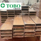 Aksu Wooden Grain Aluminium Profile Alloy Construction Rectangular Tubes / Aluminium Square Pipes 6063 6061 6082 Mater baru