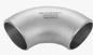 Fittings pengelasan soket ASME B16.9 Stainless Steel Super Duplex UNS S31200 Silver Elbow