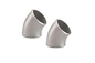Metal Nikel Alloy Inconel 600 Kualitas Tinggi 45 derajat Butt Pengelasan siku ASME B16.9 1 hingga 24 Inch Perak
