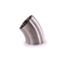 Metal Nikel Alloy Inconel 600 Kualitas Tinggi 45 derajat Butt Pengelasan siku ASME B16.9 1 hingga 24 Inch Perak