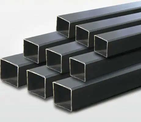 Pipa Baja Galvanis ASTM A500 Standard Welded Black Powder Coated Square Steel Pipes