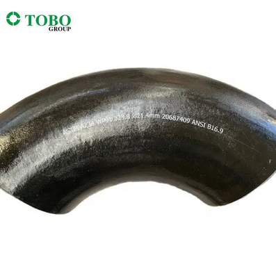 Butt Welded Fittings ASTM A234 WP91 Baja Paduan Siku Pipa Radius Panjang 90 Derajat Mulus