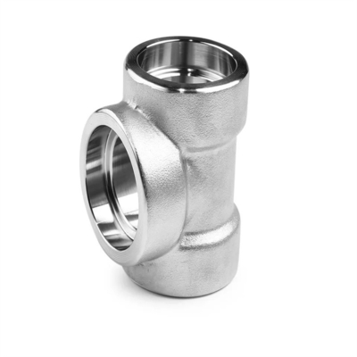 ANSI/ASME Baja tahan karat Baja Karbon Berujung Tee Ukuran & Bahan yang Dapat Dikustomisasi Kelas Industri
