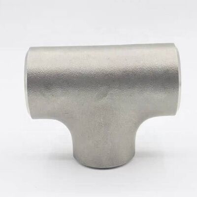 ASTM A312 Super Duplex B16.9 Tee Baja Tahan Karat 304, UNS S31254 (254SMO)