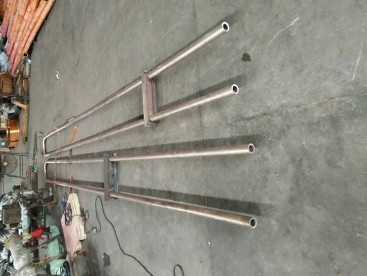 C71500 Tembaga Nikel 90/10 U Berbentuk Pipa Logam 2 "SCH40 8000mm Untuk Koneksi