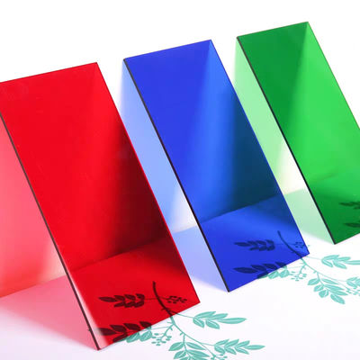 Lembaran plastik papan putih Lembar Akrilik Dipotong menjadi Ukuran Custom Made Rainbow Color Plastic Board cermin akrilik dua sisi