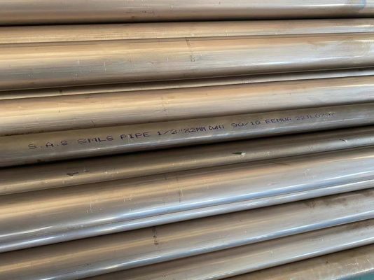 Pipa Tembaga Nikel SEAMLESS ANNEALED PE 1 " 2.5 MM EEMUA 144 SEC.1 ALLOY CN102 Pipe