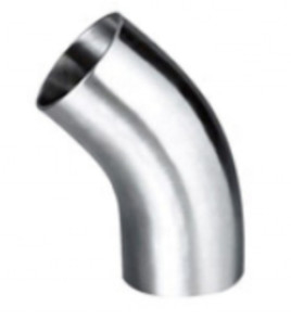 Fitting Pipa ASTM B466 UNS C71500 90 45 derajat sliver Elbow Dengan Tangent