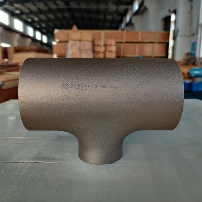 Fitting Pipa Baja Paduan EQUAL TEE 6" 3.5MM EEMUA 146/1 ASTM B466 UNS C70600 TEE
