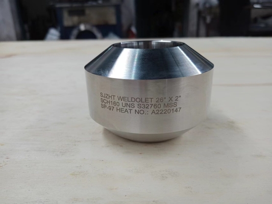 Alloy Forged Pipe Fittings 12 "X 2" 40S UNS 32760 Weldolet Super Duplex Fittings