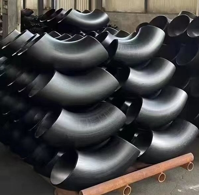 Baja Karbon Siku Mulus Kustom Paduan Tekuk Pipa Fitting Baja tahan karat