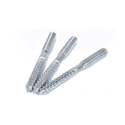 Wood Thread Hanger Headed Self-Tapping Machine Bolts Solar Mounting Nut Threaded Double Head Baut Sekrup Ujung Ganda