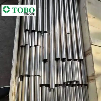 ASTM B338 tabung knalpot paduan titanium tanpa jahitan Gr2 Gr5 Gr9 4" SCH40