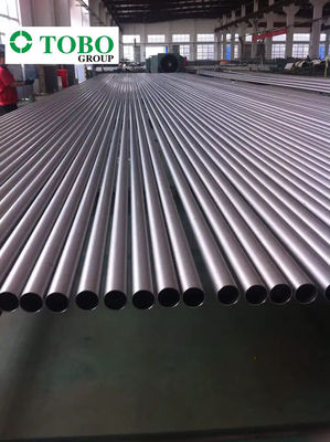 Pipa Bulat Paduan Titanium ASTM B338 Gr9 10 Inci 20mm Poles Gulung Panas