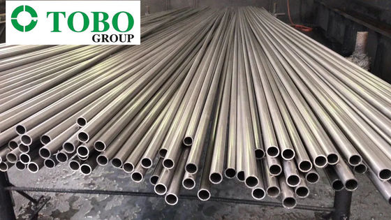 Pipa Bulat Paduan Titanium ASTM B338 Gr9 10 Inci 20mm Poles Gulung Panas