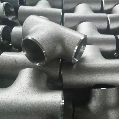ASTM B363 Gr2 Titanium Reducing Tee Titanium Alloy Pipe Fittings Ditempa Tekanan Tinggi