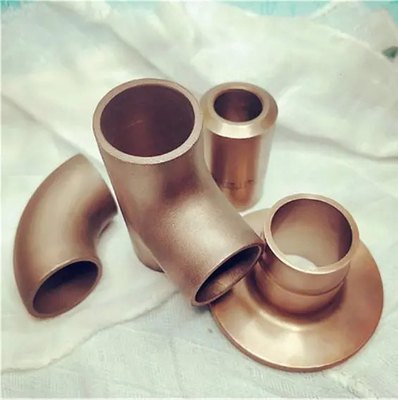 Fitting Pipa Tembaga Nikel Paduan Butt Welding Alloy Elbows Tees Couplings Stub End Untuk Kapal