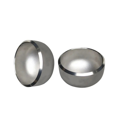 Tutup Pipa Paduan Nikel Inconel 625 Cap 3 "88.9mm Xs Ketebalan Dinding Tutup Ujung Pipa SCH80 Mulus