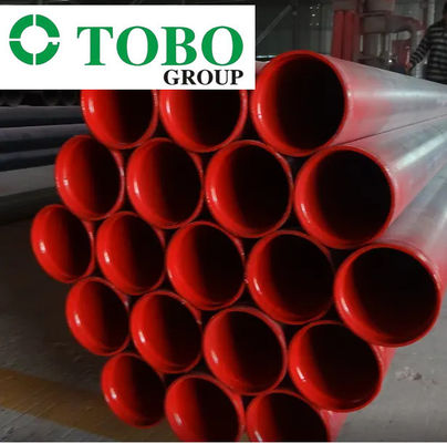 API5L X52 PSL1 6 Inch SCH40 Pipa Baja Lapisan Plastik DIN 30678