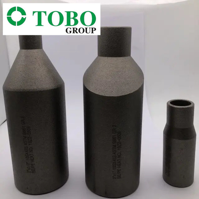 Fitting Pipa Baja Paduan Titanium ASTM B363 Ti Gr7 2'' x 1'' SCH10S x SCH40S Titanium Alloy Swage Nipple