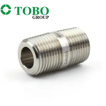 1.25'' - 4'' Stainless Steel Inner Connector Pipe Fittings Menggunakan Thread Pipe Nipple