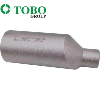 Alat Kelengkapan Pipa Tempa Titanium Alloy Steel ASTM B861 GR2 2'' x 1'' SCH10S x SCH40S Titanium Alloy Swage Nipple