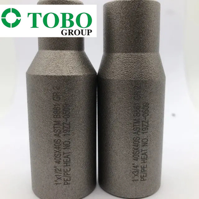 Alat Kelengkapan Pipa Tempa Titanium Alloy Steel ASTM B861 GR2 2'' x 1'' SCH10S x SCH40S Titanium Alloy Swage Nipple