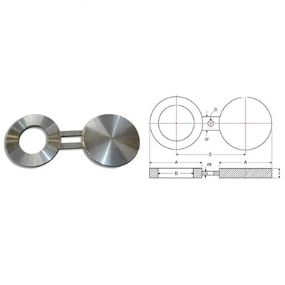 Nikel Alloy Steel Spectacle Blind Flange ASME B16.48 Pn16 RF Gambar 8 Bind Flange