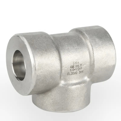 ASME B16.11 NPS3 #3000 NPT-F Tee Sama Berulir SA-182 F304L / SA-403 WP304L