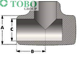 TOBO Kaos Bantal Berkualitas Tinggi - 4" Sch XH A/SA234 WPB Mulus