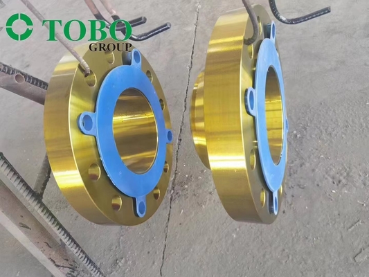 TOBO GOLD COLOR FLANGE A105 WN RF/ BL RF FLANGE COATING SEPERTI YANG ANDA CUSTOM