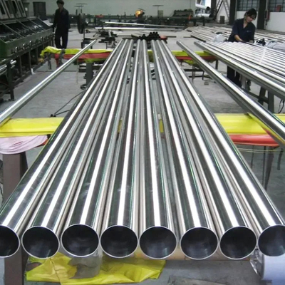 Hot Cold Seamless Austenitic Stainless Steel Pipe System UT Diuji dengan Pengolahan Permukaan Penggorengan