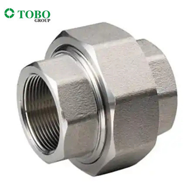 Ditempa Serikat Berulir Stainless Steel Laki-laki, Fitting Pipa Uni Berulir Perempuan