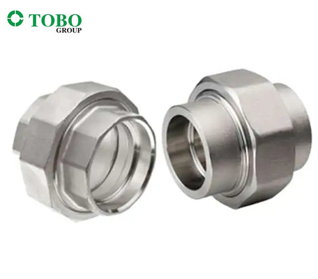 Ditempa Serikat Berulir Stainless Steel Laki-laki, Fitting Pipa Uni Berulir Perempuan
