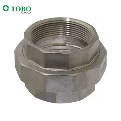 Ditempa Serikat Berulir Stainless Steel Laki-laki, Fitting Pipa Uni Berulir Perempuan