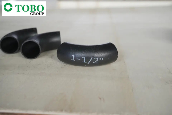 TOBO Ukuran Khusus A234 WP5 Fitting Pipa Baja Paduan / Siku Las 90 Derajat