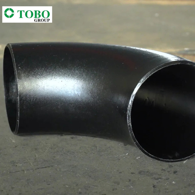 TOBO Ukuran Khusus A234 WP5 Fitting Pipa Baja Paduan / Siku Las 90 Derajat