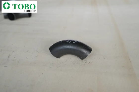 TOBO Ukuran Khusus A234 WP5 Fitting Pipa Baja Paduan / Siku Las 90 Derajat