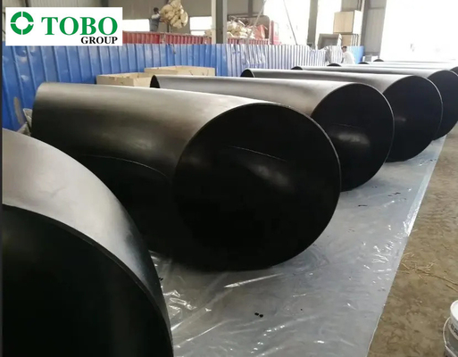 Butt Welded Fittings ASTM A234 WP91 Baja Paduan Siku Pipa Radius Panjang 90 Derajat Mulus
