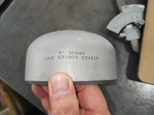 Perlengkapan Pipa Super Duplex Cap BW ASME B16.9 SMLS 4 &quot;SCH40S Perlengkapan Pipa