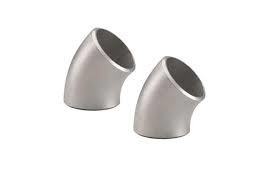 Metal Nikel Alloy Inconel 600 45 derajat Gutt Pengelasan siku ASME B16.9 1 sampai 24 Inch Perak