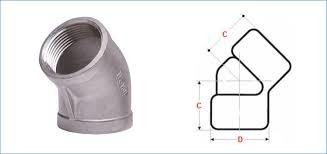 ASME B16.11 Threaded Elbow Material yang dapat disesuaikan misalnya Baja Karbon Baja tahan karat NPS1/2&quot;-60&quot; Pengiriman cepat MOQ rendah