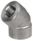 Bahan khusus baja tahan karat baja karbon 45° Elbow Pipe Fitting Untuk Industri