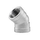 Logam Nickel Alloy Terbaik Threaded siku 45 derajat Dipalsukan Fitting Dimensi Disesuaikan Warna Disesuaikan 1 hingga 24 inci