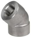 2023 Paduan Baja Pipa Fittings Nikel Alloy Threaded siku 45 derajat Dipalsukan Perak 1 hingga 24 Inci