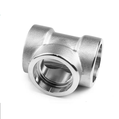 Ketahanan panas ANSI B 16.9 Fittings pipa baja paduan Cross Tee untuk koneksi ketat