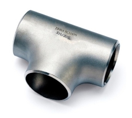 ASME B16.9 Butt Welding Equal Tee Bahan yang dapat disesuaikan misalnya Baja Karbon Baja tahan karat NPS1/2"-60" Pengiriman cepat MOQ rendah