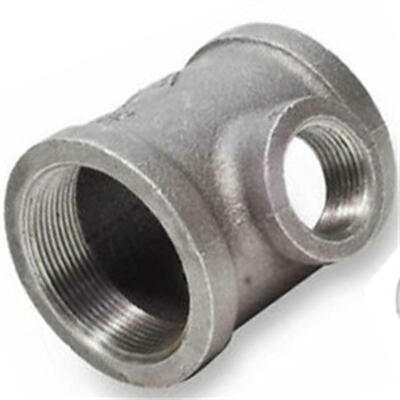 ASTM A182 304/316 Rustless Steel Reducing Tee, Dipalsukan Wanita NPT Threaded