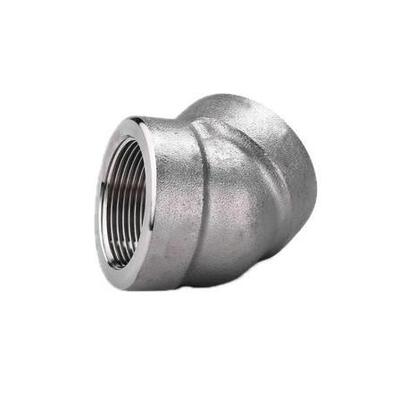 Fittings pipa stainless steel bergaris siku 45° A182 F316H SR Untuk koneksi